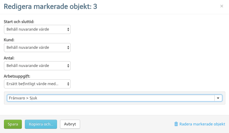 Schemaverktyg i schemat