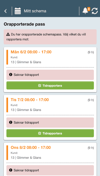 Uppdaterad app